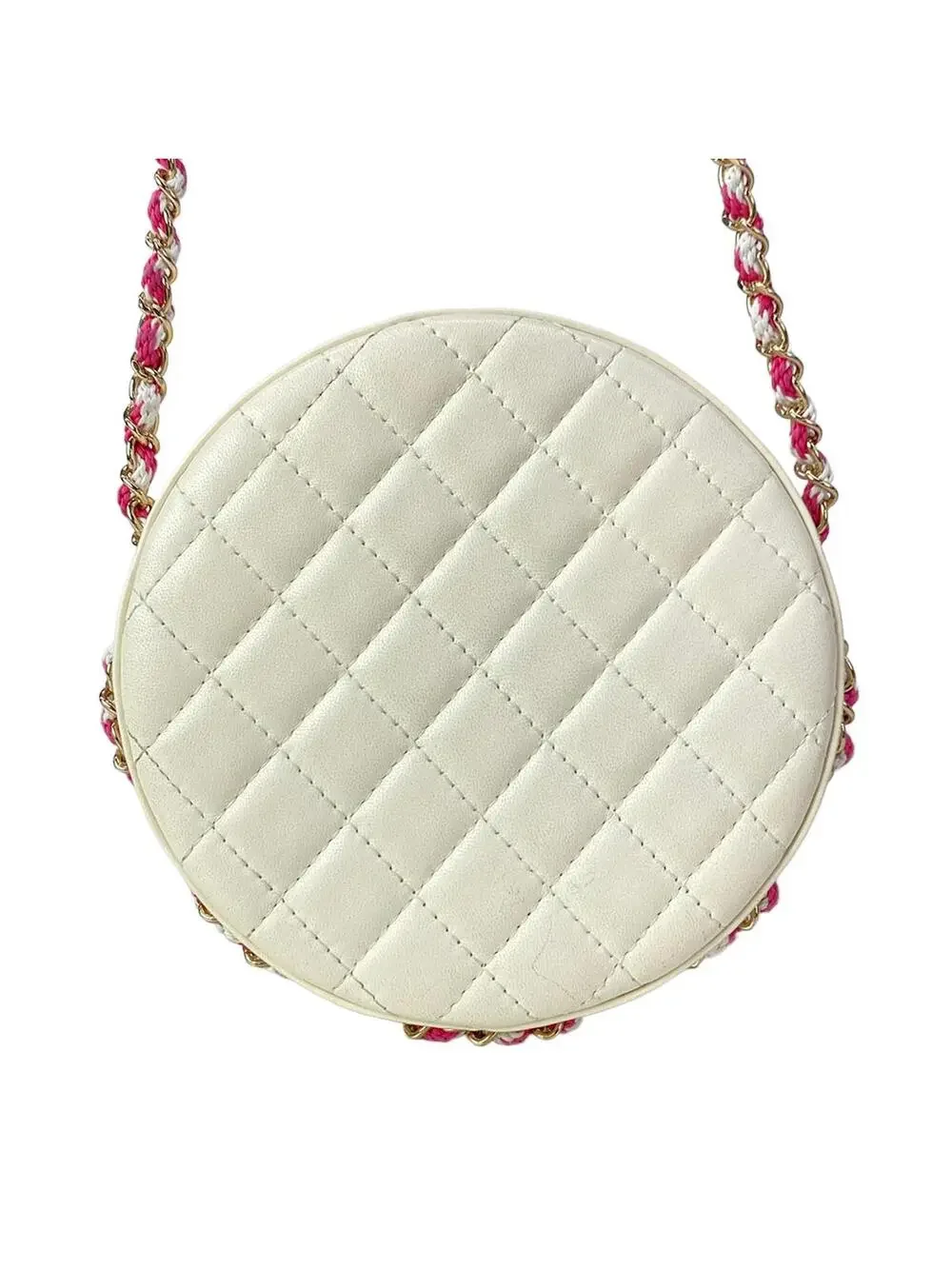 Chanel Cream Pink Clear Lambskin Vinyl #305537C22B